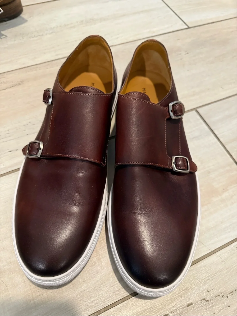 Magnanni Double Monk Leather Sneakers